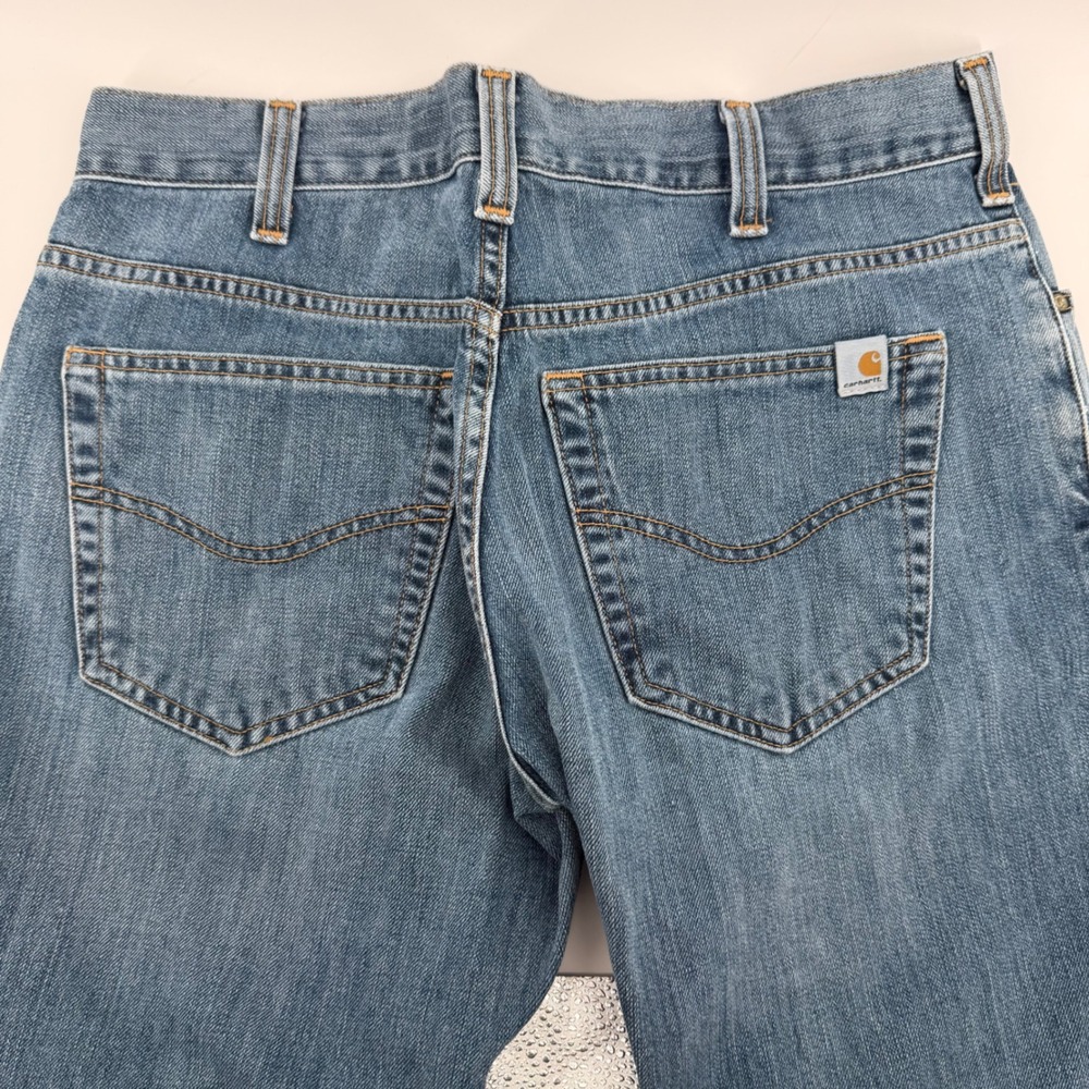 Carhartt Mens Loose Straight Leg Jeans 32x30 Blue Denim B325 LGB Workwear